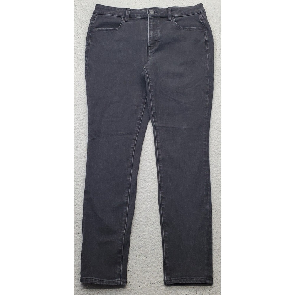 American Eagle Dream Stretch Jeans Womens 12R Black Denim Skinny Leg Streetwear